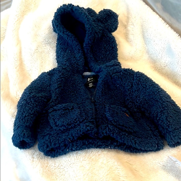 NWT Sherpa hoodie with bear ears - Seven for all mankind - Picture 1 of 2
